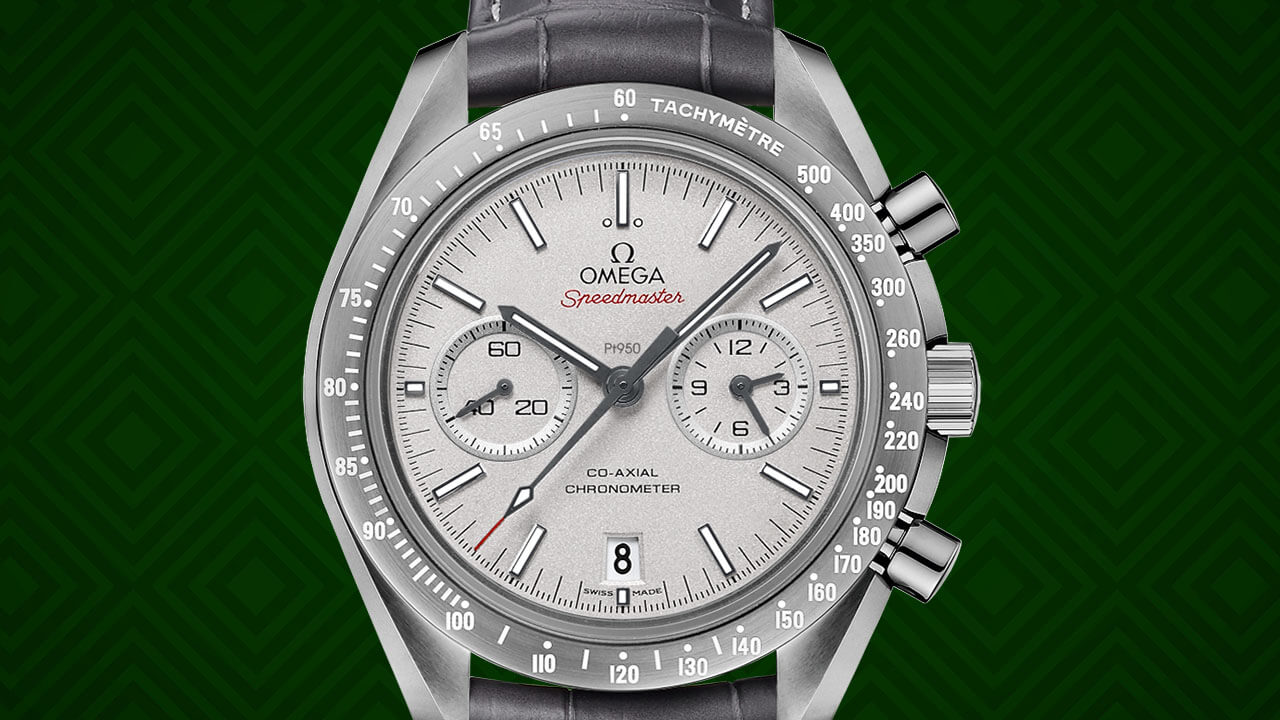 Omega Speedmaster Dark Side of The Moon Platinum Dial with Stick Hour Markers Omega Speedmaster Dark Side of The Moon Platinum Dial with Stick Hour Markers