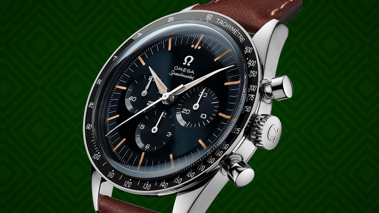Omega Speedmaster Heritage Blue Dial with Stick Hour Markers