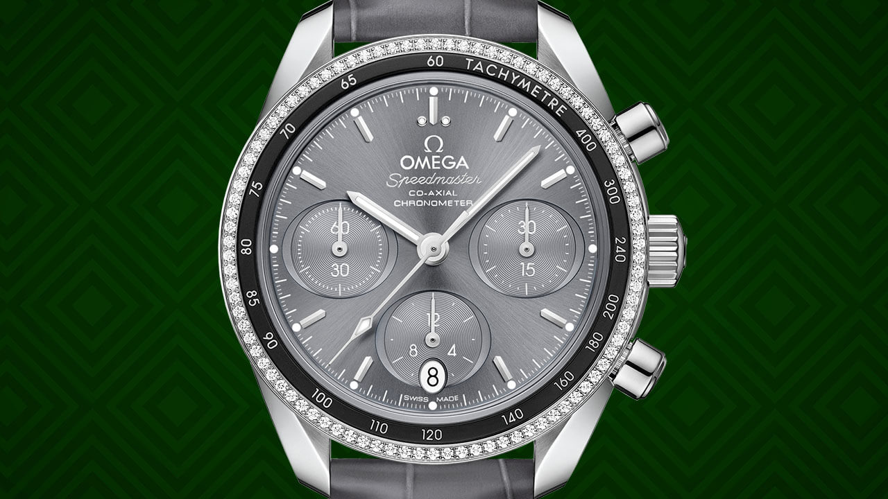 Omega Speedmaster 38 Grey Dial with Stick Hour Markers