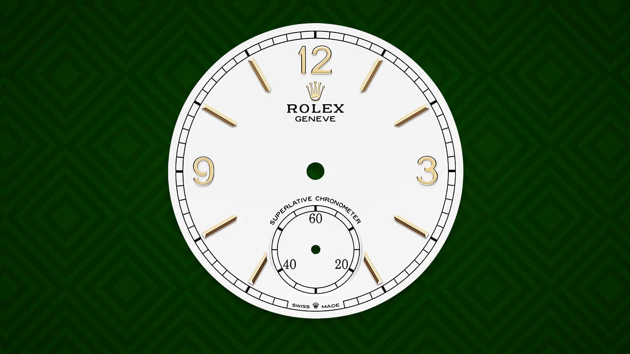 Rolex 1908 White Dial & Gold Arabic Numerals and Stick Hour Marker 