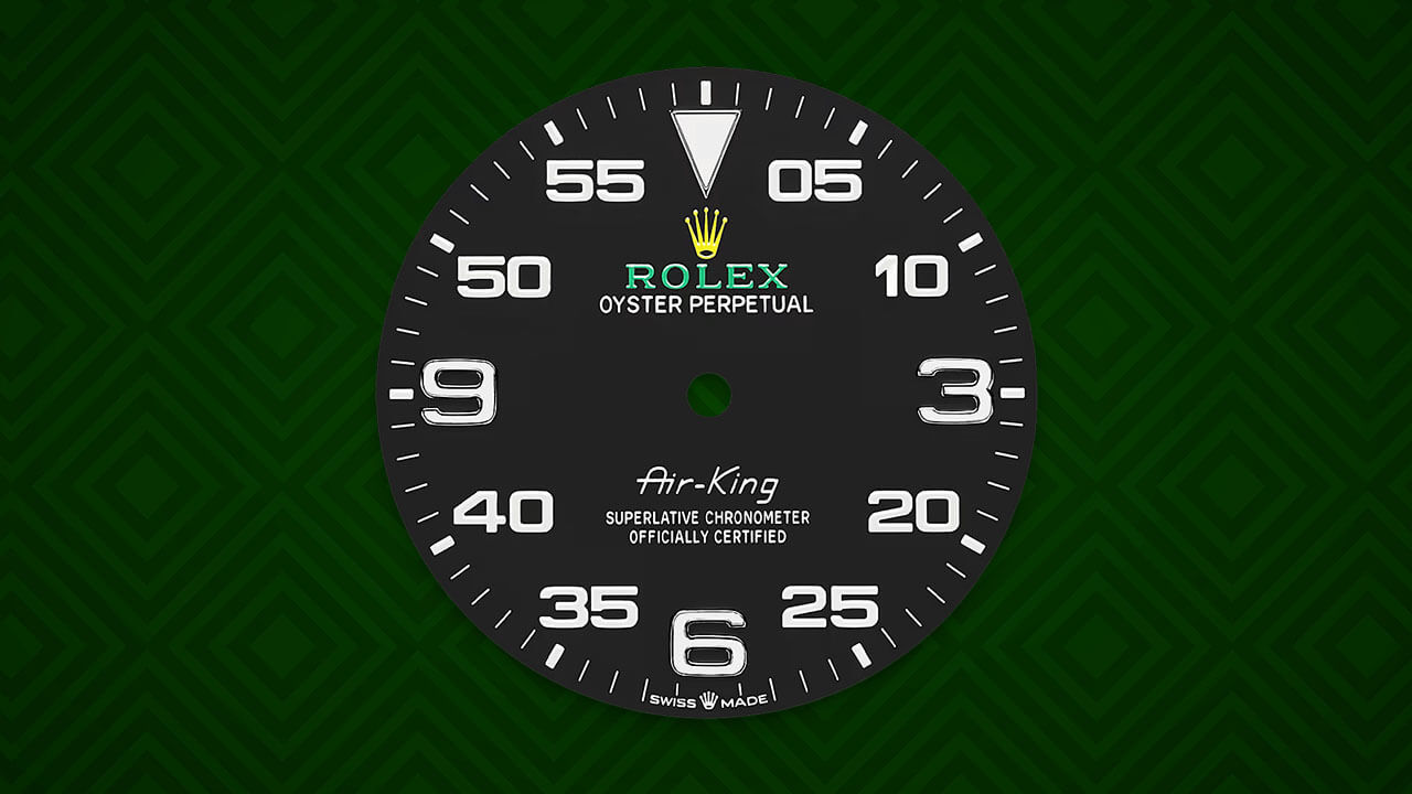 Rolex Air-King Black Dial & Arabic Numerals Hour Marker