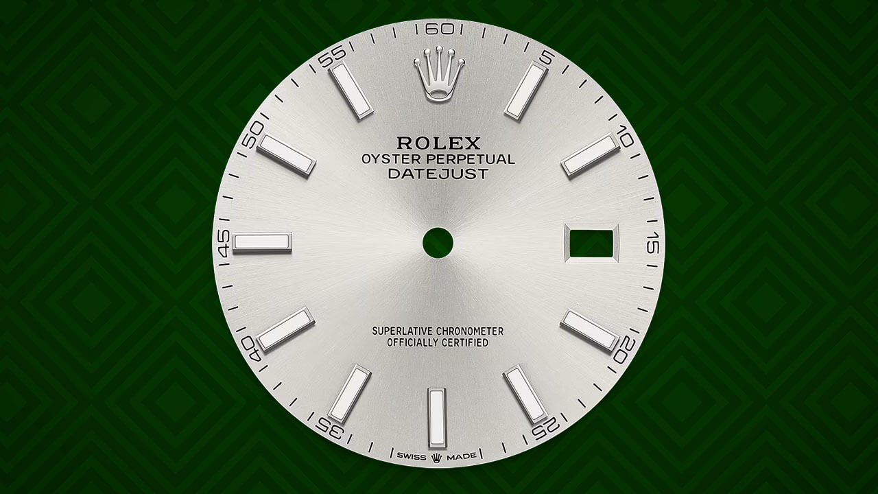 Rolex Datejust Silver Dial with Stick Hour Markers