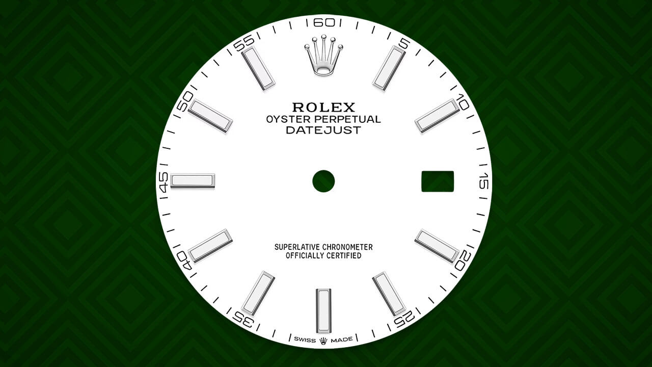 Rolex Datejust White Dial with Stick Hour Markers